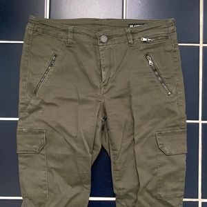 Blank NYC Green Zipper Jeans